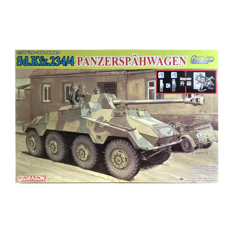 Commande En Gros Chasseur de Chars, Sd.Kfz.234/4 Panzerspähwagen - DRAGON 6772 - 1/35