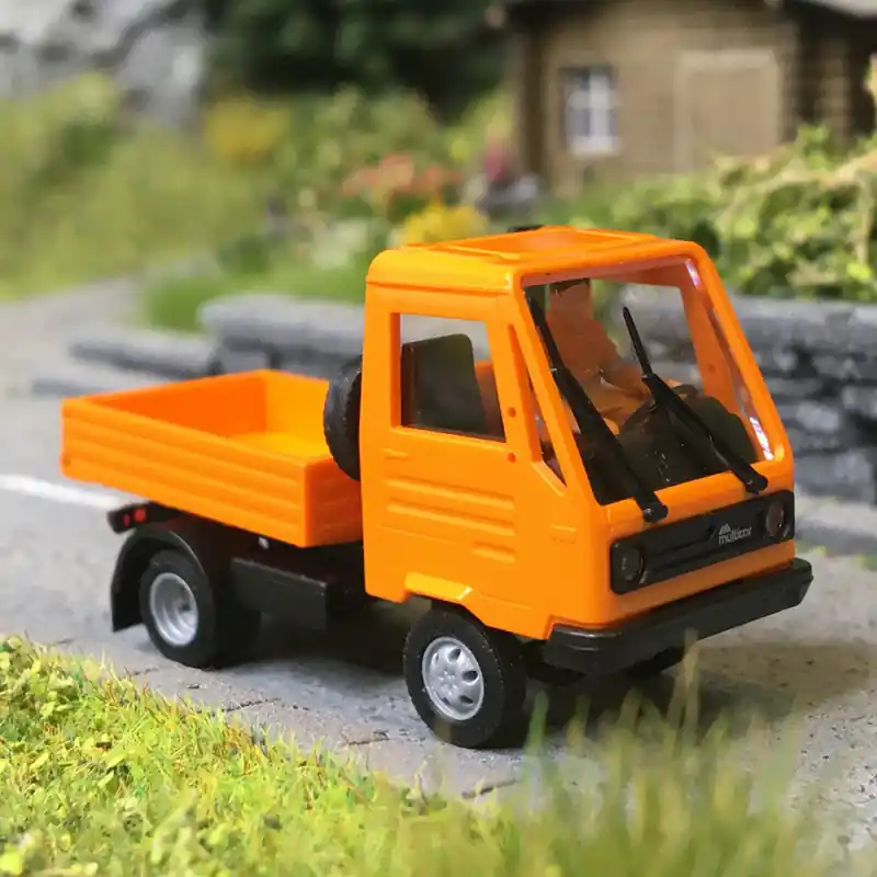 Vente Directe Multicar M26, avec chauffeur, orange - BUSCH 42255 - HO 1/87