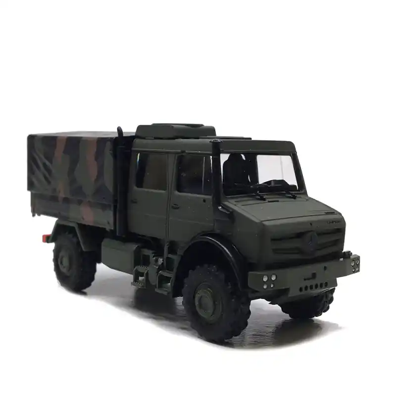 Mercedes Benz, Unimog U5023, double cabine, militaire - BUSCH 51087 - HO 1/87 Achetez Aujourd'hui