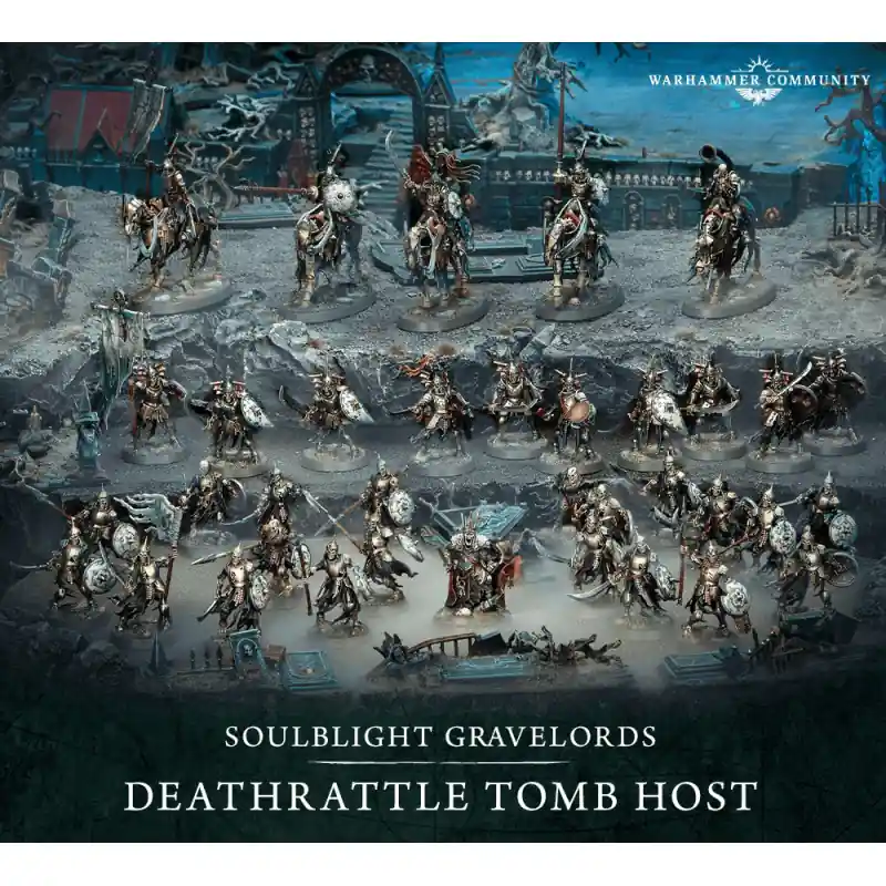Warhammer Age of Sigmar Spearhead Souliblight Gravelords - Deathrattle Tomb Host - WARHAMMER 70-16 Dernier Modèle