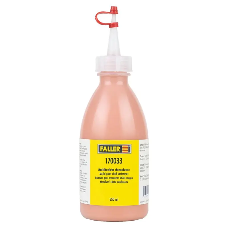 Peinture pour maquettes, grès rouge, 250 ml - FALLER 170033 Soldes