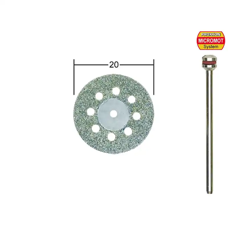 Disque diamanté avec aérations Ø20mm - PROXXON 28844 Top Vente