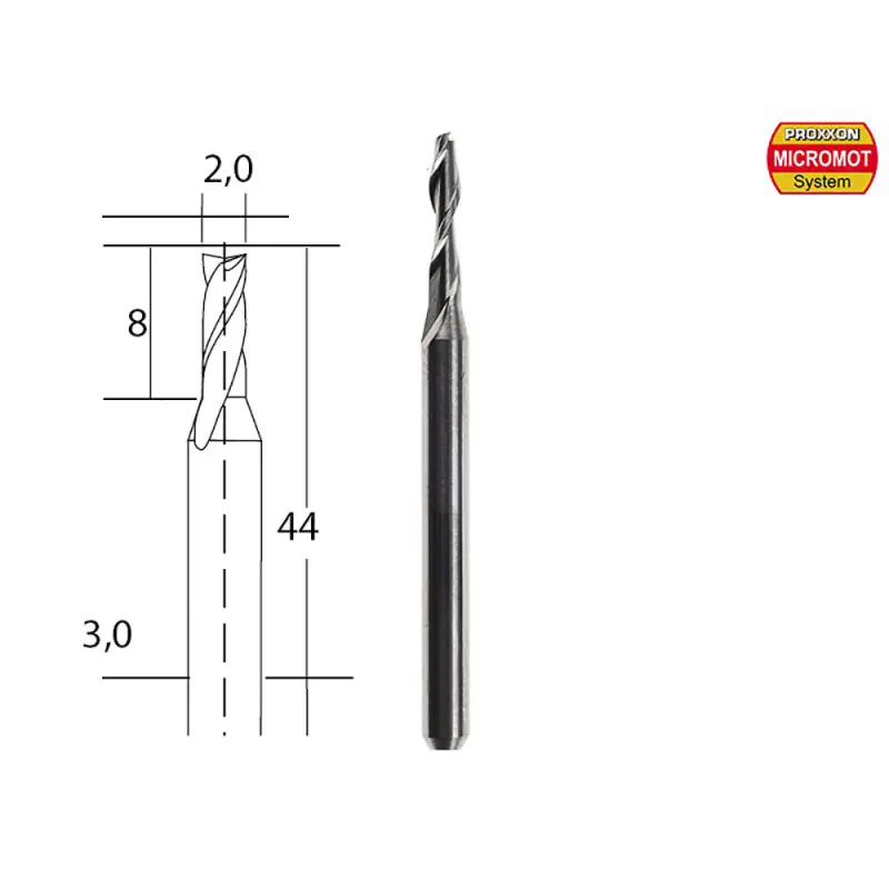 Embout de fraise en métal renforcé Ø2mm - PROXXON 28759 Expédition Rapide