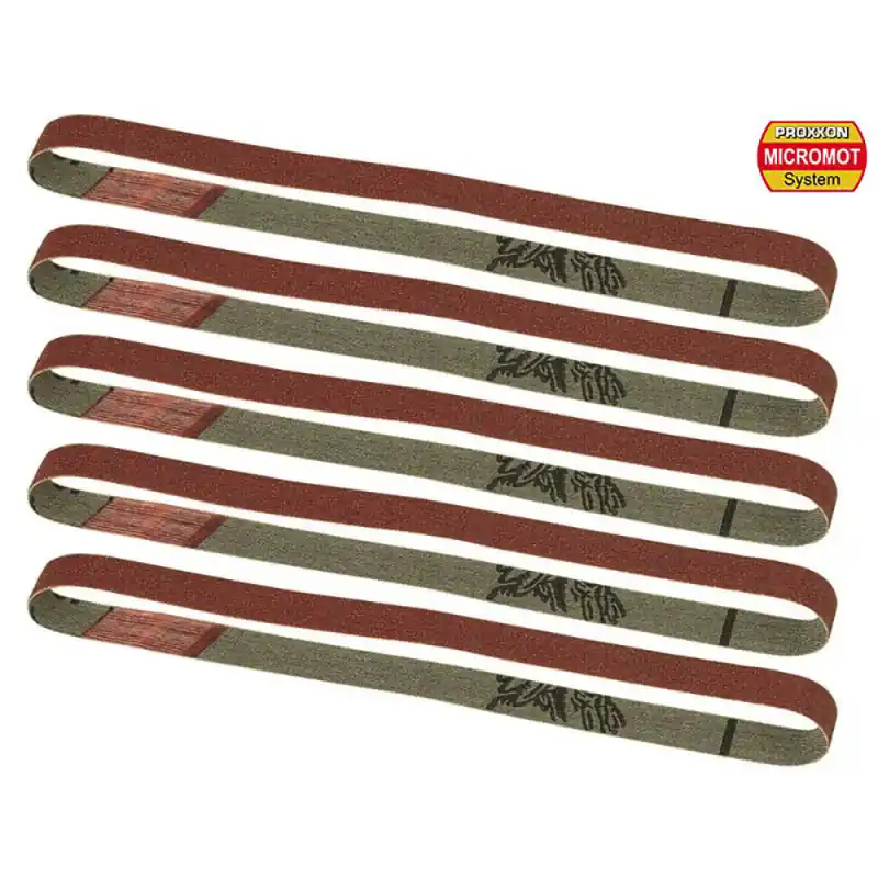 Bandes de ponçage de rechange, Grain 80 (x5) - PROXXON 28583 Affaire À Saisir