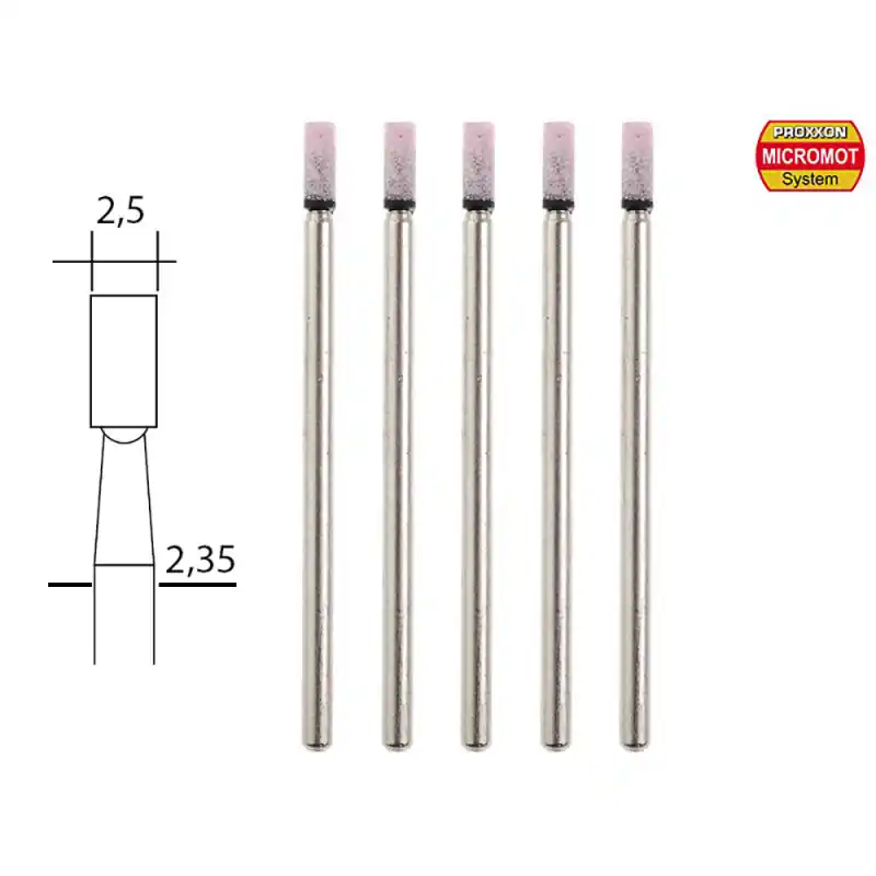 Meule, corindon rose Ø2.5mm (x5) - PROXXON 28774 Prix Bas