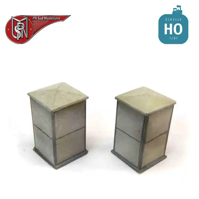 Meilleur Choix Armoires électrique Fibro (2 pcs) HO PN Sud Modélisme 0801
