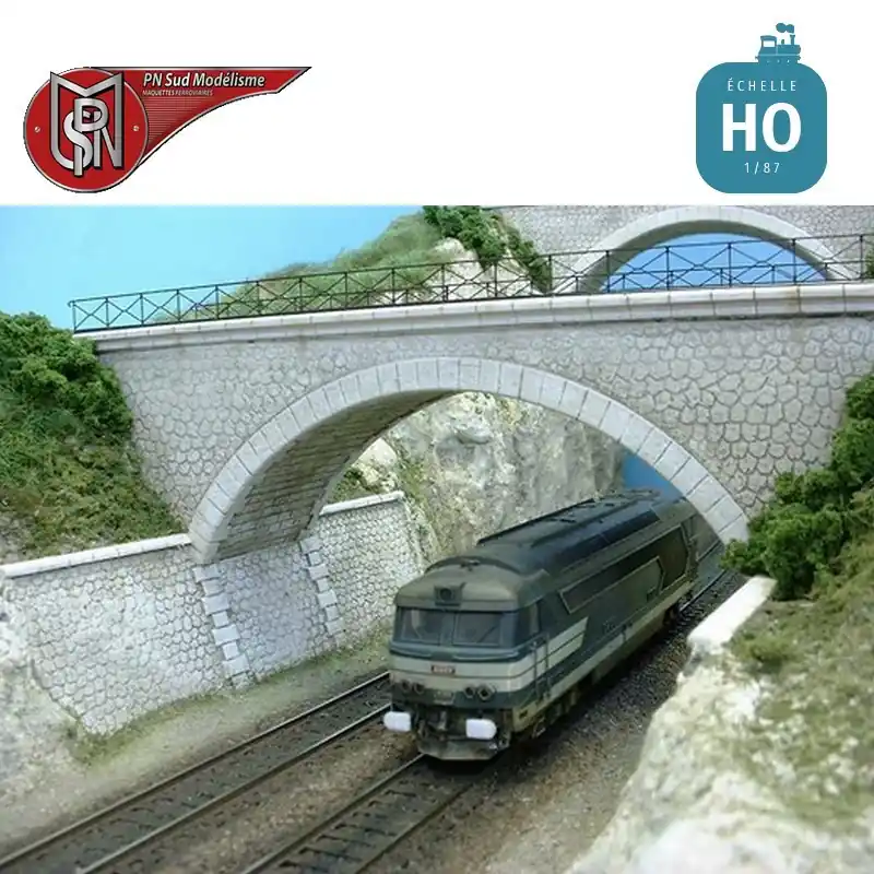 Nouvelle Collection Pont à culée perdue 1 voie HO PN Sud Modélisme 8774