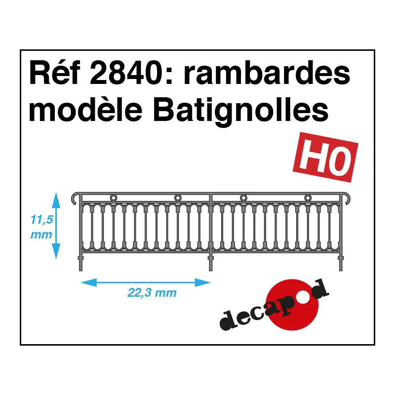 Rambardes modèle Batignolles HO Decapod 2840 Meilleur Prix