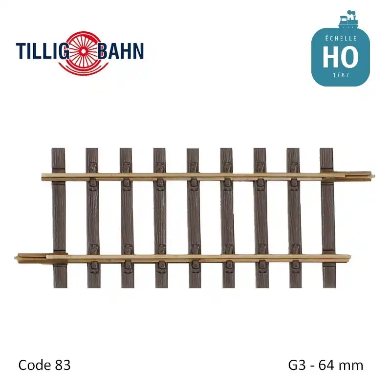 Promotion Rail droit Elite G3 64mm code 83 HO Tillig 85130