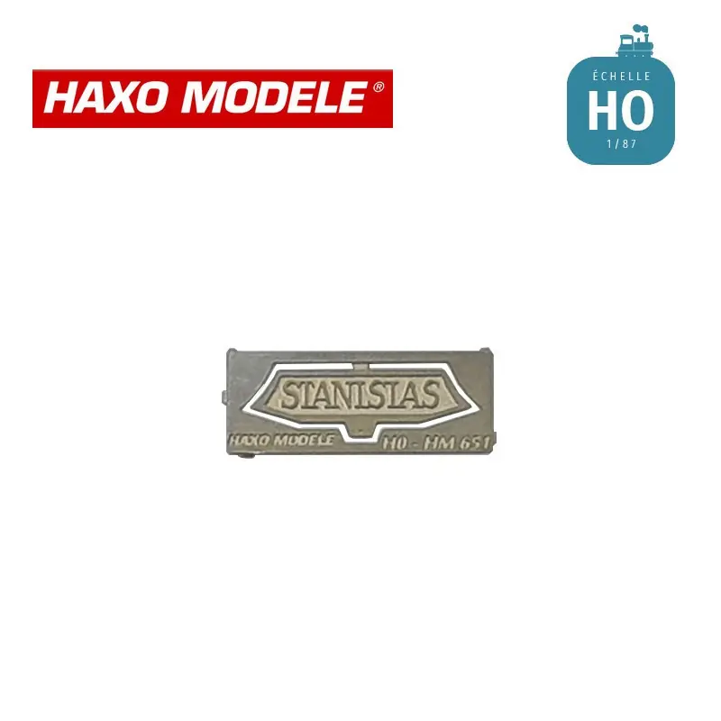 Plaque frontale STANISLAS moderne (année 70) HO Haxo Modèle HM44170 Paiement Sécurisé