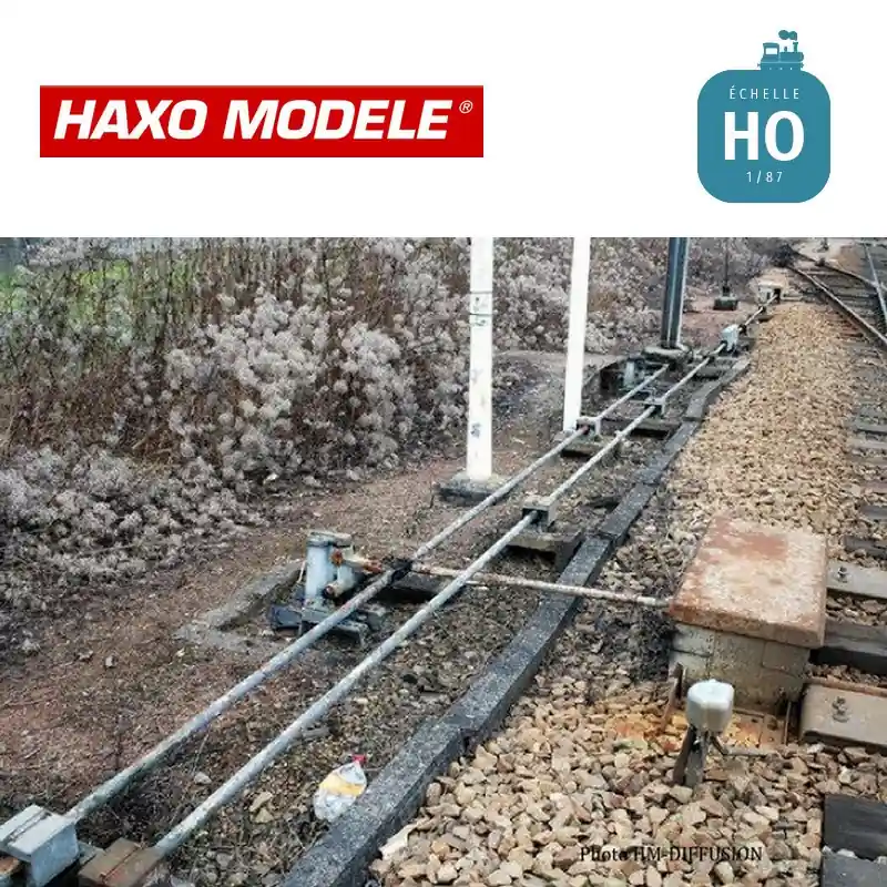 Boitier commande d‘aiguillage par transmission rigide 4 pcs HO Haxo Modèle HM45058 Vente Directe