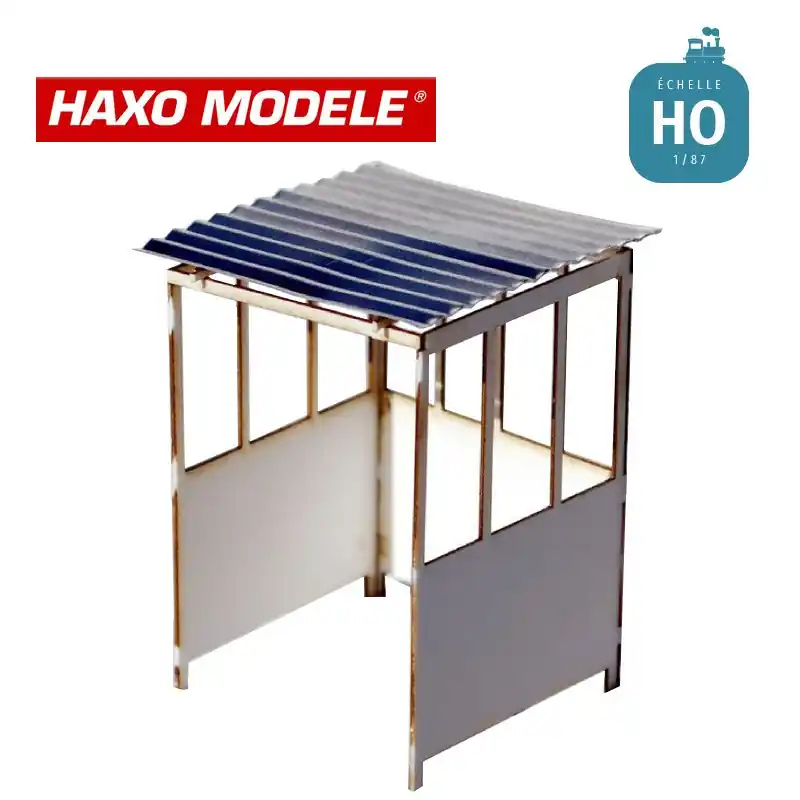Nouveauté Guérite de PN avec toit en tôle ondulé HO Haxo Modèle HM45064