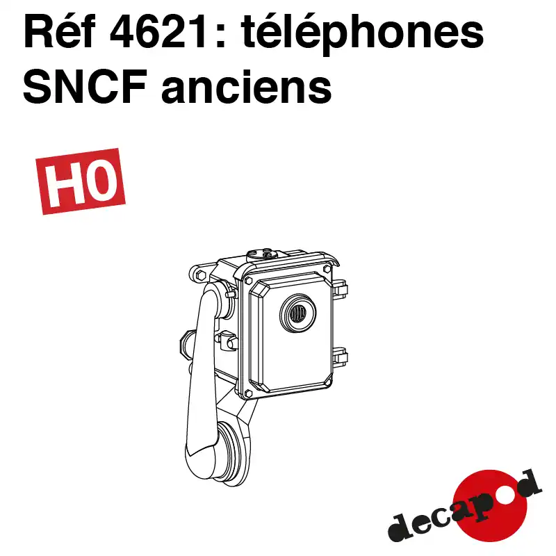 Jusqu'à Épuisement Des Stocks Téléphone SNCF ancien (8 pcs) HO Decapod 4621