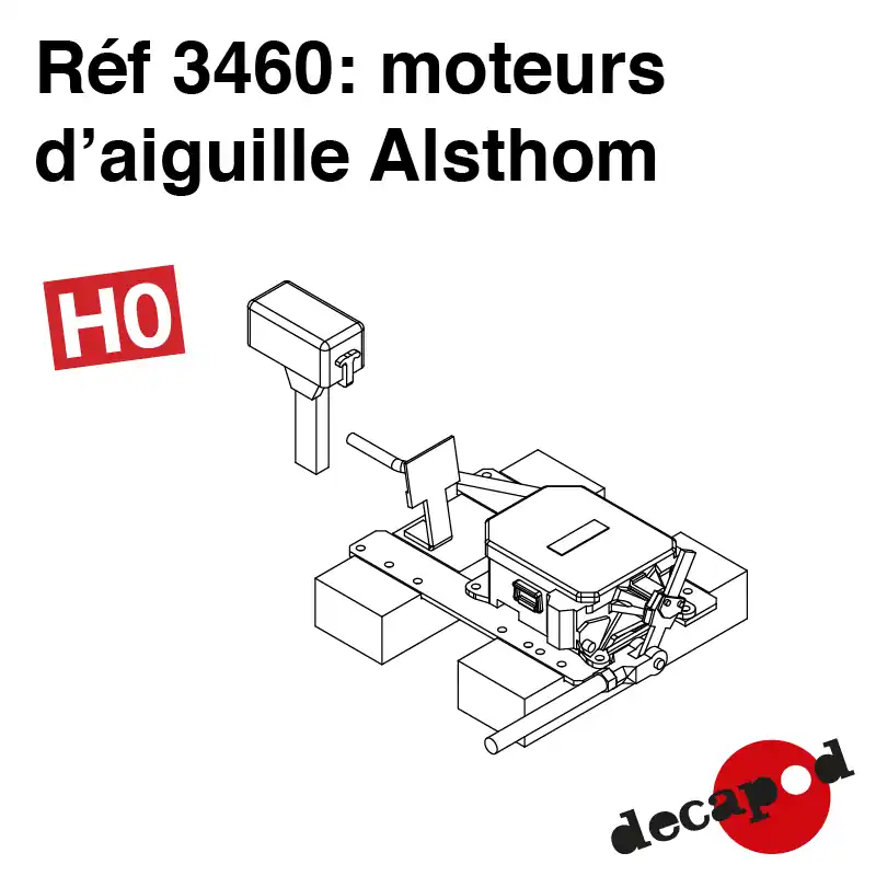 Moteur d‘aiguille Alsthom HO Decapod 3460 Promotion