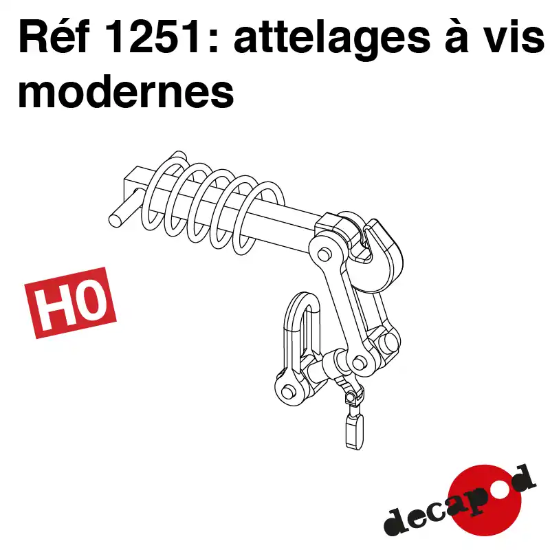 Attelages à vis modernes HO Decapod 1251 Promotion