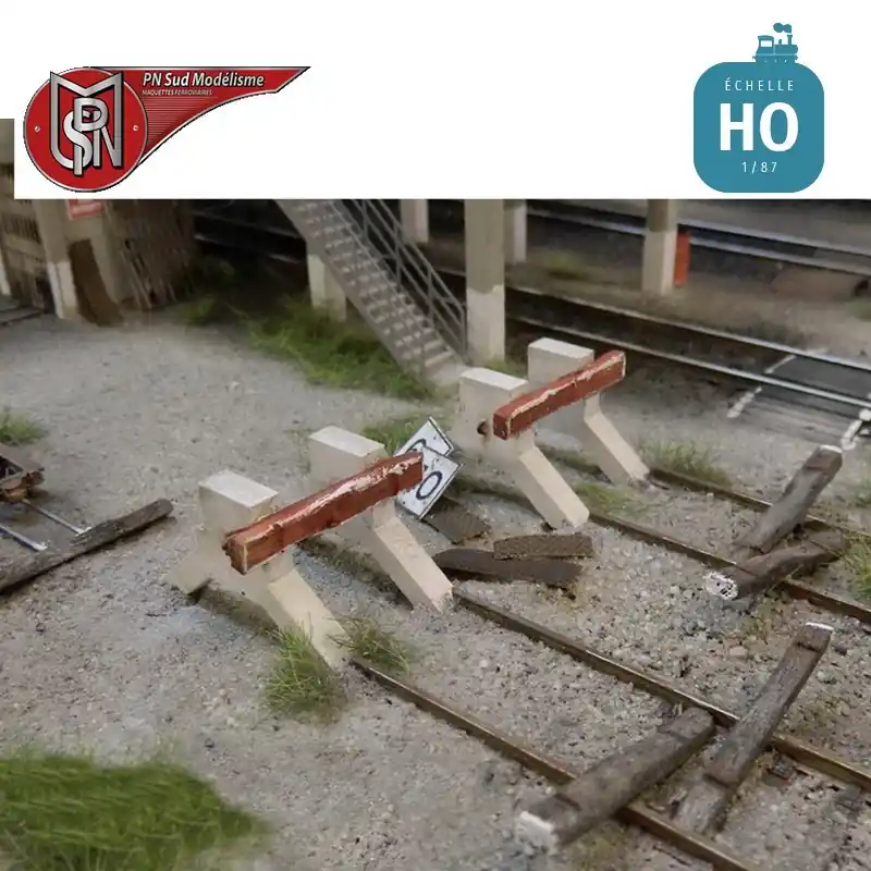 Heurtoir bi-bloc SNCF (2 pcs) HO PN Sud Modélisme 87125 Offre Spéciale