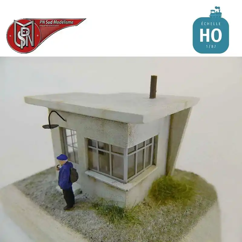 Guérite pour barrière levante manuelle HO PN Sud Modélisme 87206 Solde
