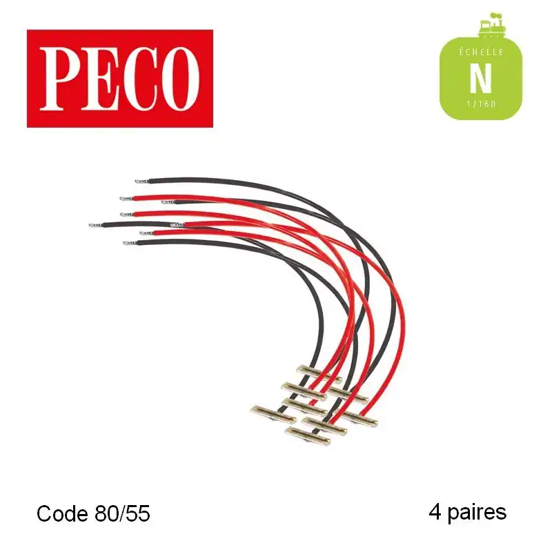 Prix Promo Eclisses d‘alimentation pour rail code 80/55 N Peco PL-82