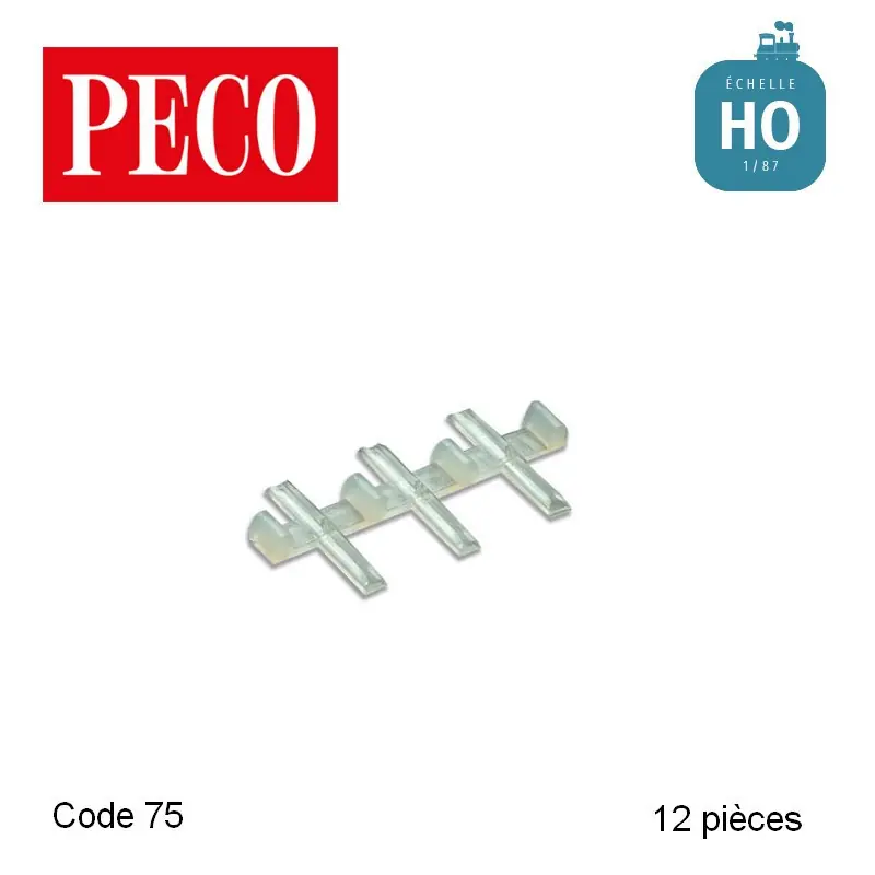 Nouvel Arrivage Eclisses isolantes HO Code 75 Peco (12 pièces) SL-111