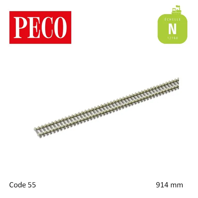 Rail flexible StreamLine 914mm traverses béton Code 55 N Peco SL-302F Meilleure Vente