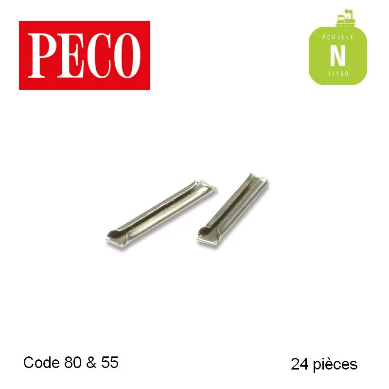 Eclisses métalliques N Code 80 & 55 Peco (24 pièces) SL-310 Must-Have