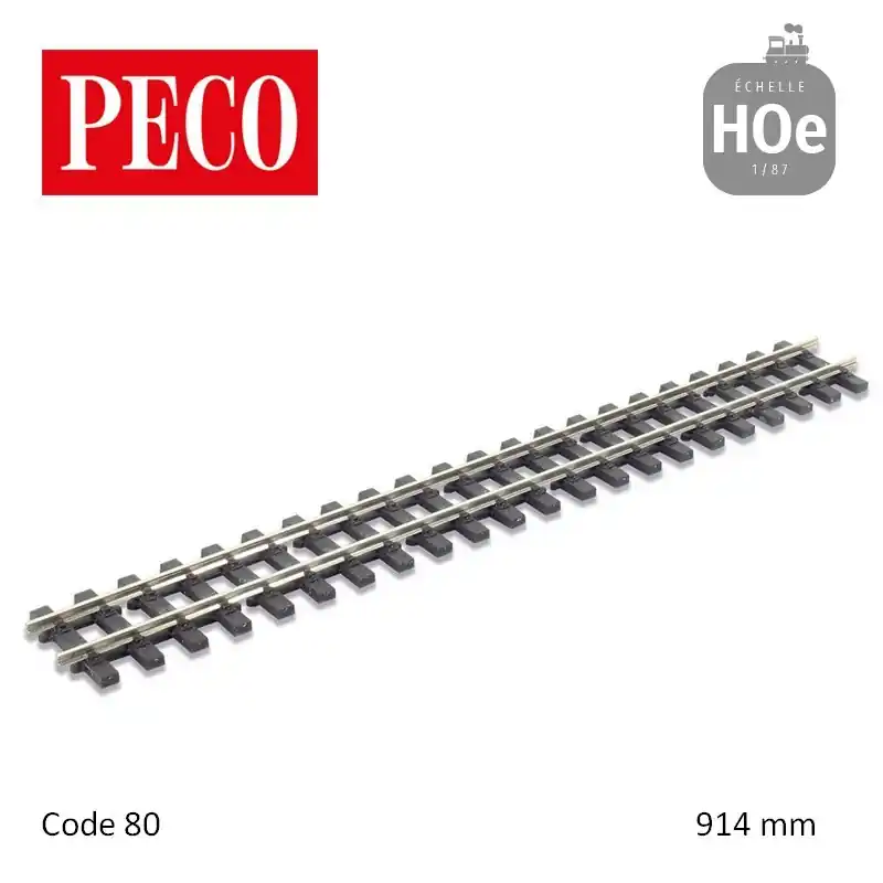 Rail flexible StreamLine 914mm traverses bois Code 80 H0e Peco SL-404 Petit Prix