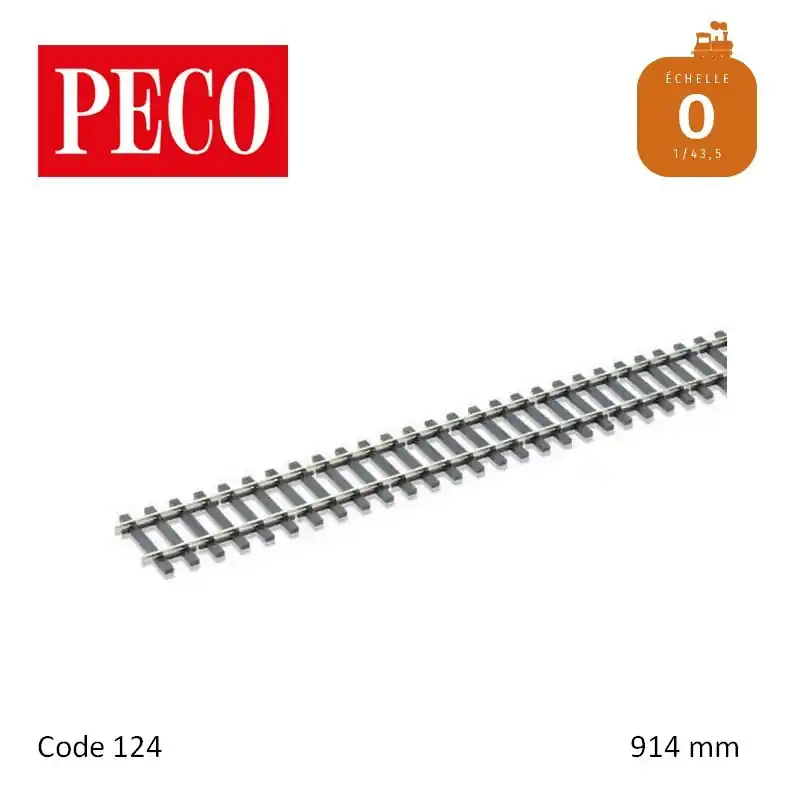Paiement Sécurisé Rail flexible StreamLine 914mm double champignon Code 124 O Peco SL-700BH