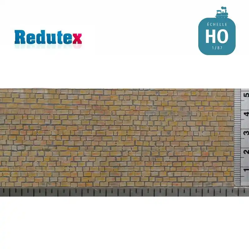 Offre Du Jour Mur de pierre de taille ocre gris HO (1/87) Redutex 087BF122