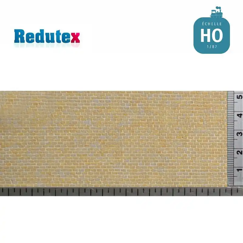 Vente Flash Mur de pierres ocre gris HO (1/87) Redutex 087BL121