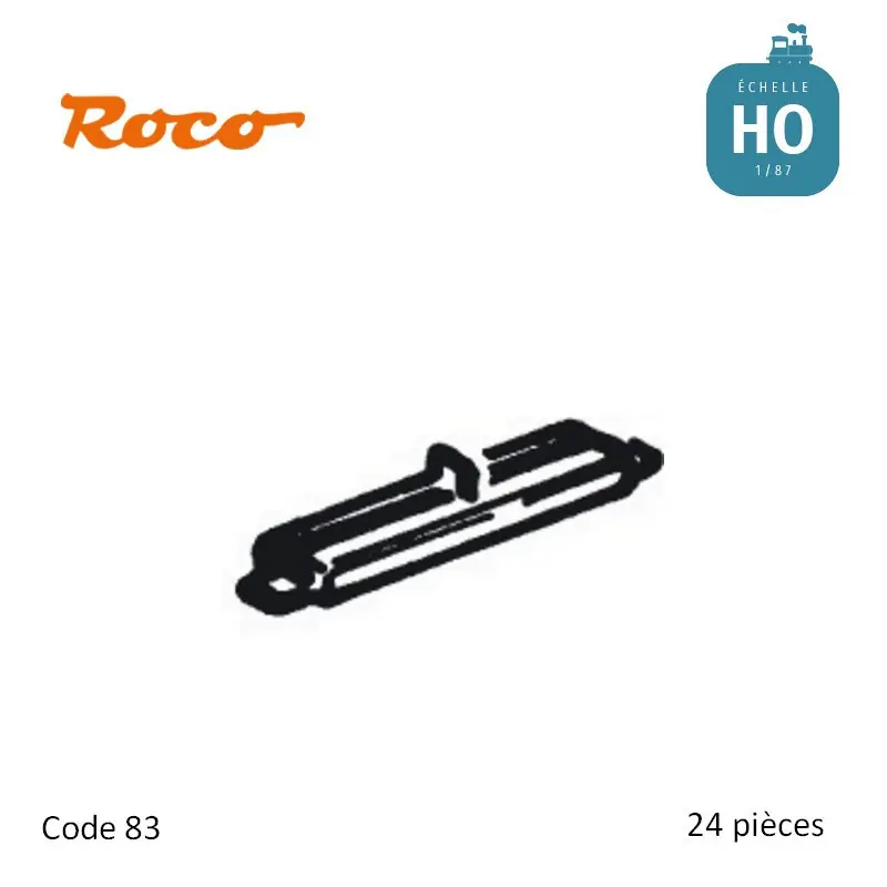 Eclisses isolantes pour voie Roco-Line 24 pièces Code 83 HO Roco 42611 Produit De Marque