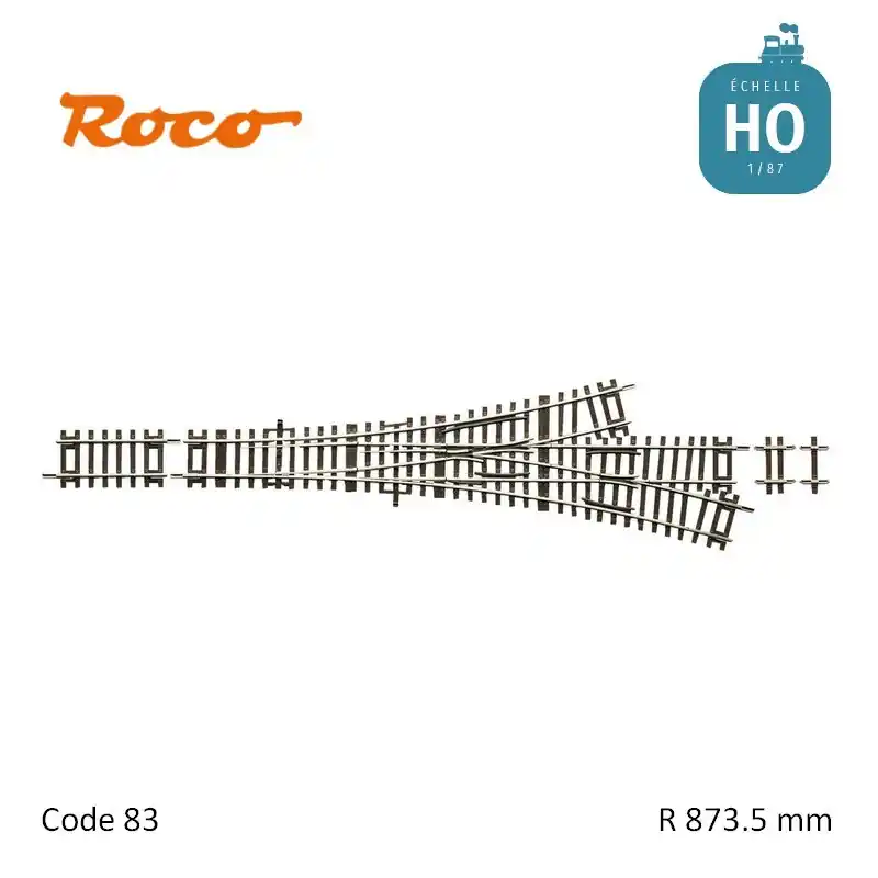 Commander Vite Aiguillage triple asymétrique Roco-Line R873,5mm 15° Code 83 HO Roco 42454