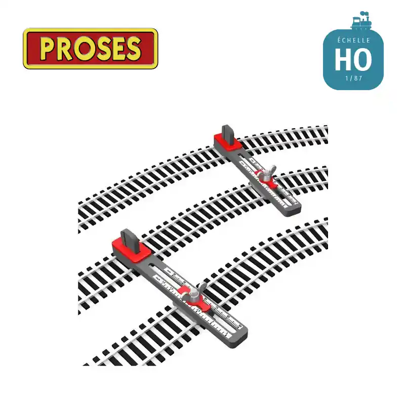 Gabarits réglables pour pose parallèle des voies HO Proses PT-H0-01 Marque