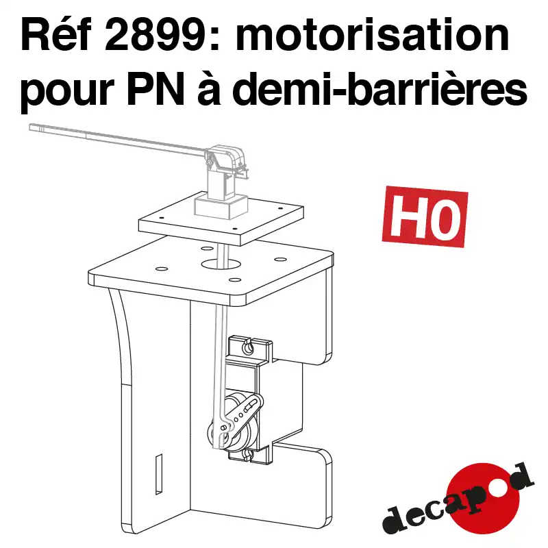 Meilleure Vente Motorisation pour PN à demi-barrières HO Decapod 2899