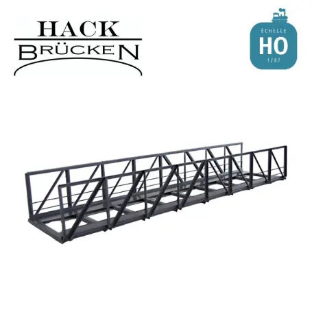 Pont métallique en treillis 30 cm 58mm large gris HO Hack Brücken V30 Offre Du Jour