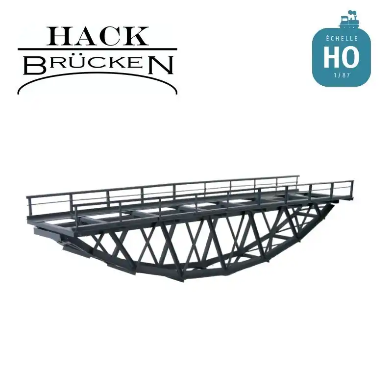 Commander Maintenant Pont métallique inférieur treillis en arc 29,5cm gris HO Hack Brücken B28
