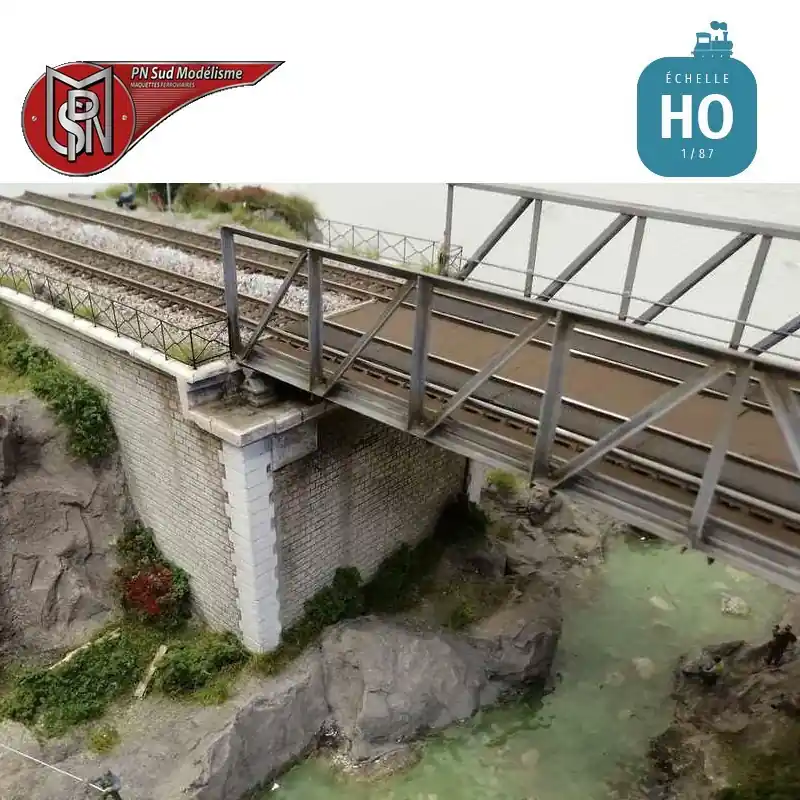 Culée pont métallique voie double (2 pcs) HO PN Sud Modélisme 87135 Pas Cher