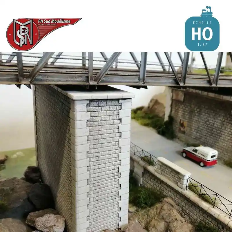 Nouvelle Collection Pile intermédiaire pour pont voie double HO PN Sud Modélisme 87137