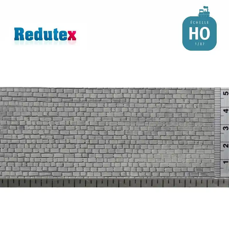 Mur bloc de pierre irrégulier gris HO (1/87) Redutex 087BF112 Prix Cassé