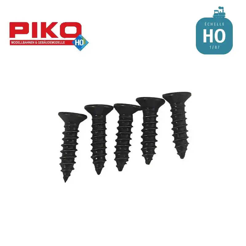 Vis pour fixation de la voie avec ballast (50 pièces) HO Piko 55487 Haute Qualité
