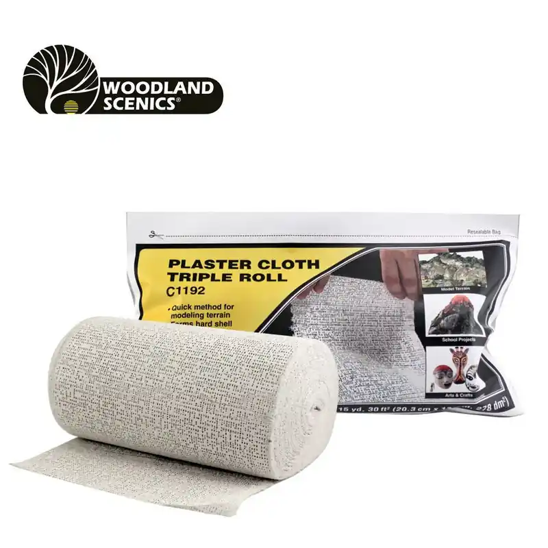 Prix Choc Bande de plâtre triple rouleau 20,3 x 1370 cm Woodland Scenics WC1192