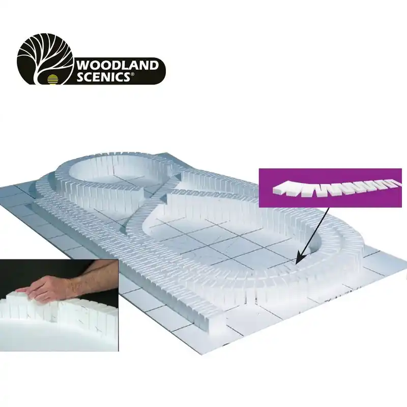 Elément de départ rampe flexible 2% 8 pcs Woodland Scenics WST1412 Paiement Sécurisé