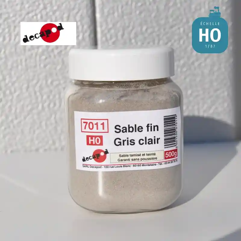 Pas Cher Sable fin Gris clair HO Decapod 7011