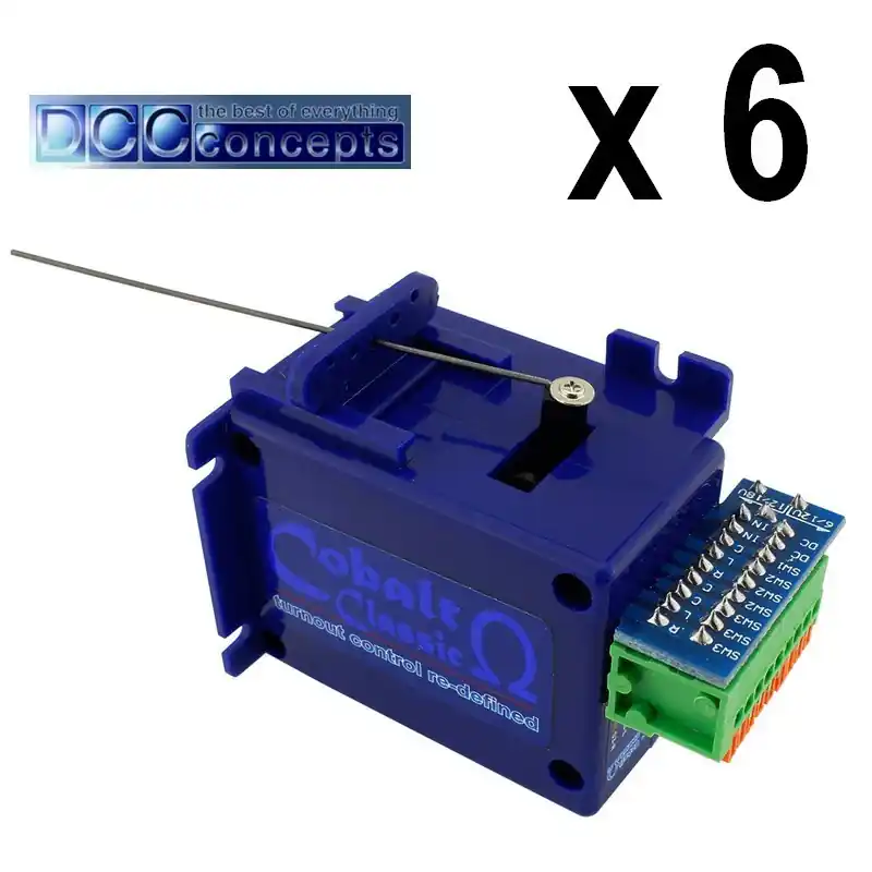 Moteur d‘aiguillage Cobalt Classic Omega Analogique (6 pcs) DCCconcepts DCP-CB6omega Prix Réduit