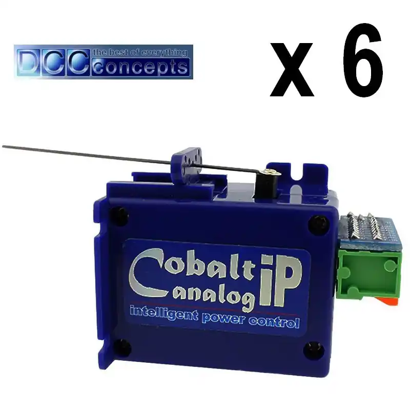Quantité Limitée Moteur d‘aiguillage Cobalt iP Analog (6 Pcs) DCCconcepts DCP-CB6iP