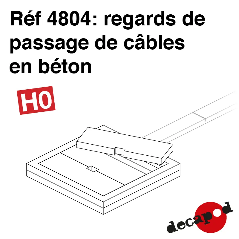 Réduction Regards de passage de câbles en béton HO Decapod 4804