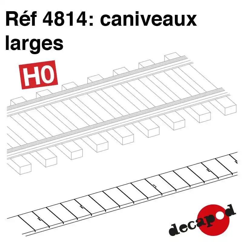 Caniveaux larges HO Decapod 4814 Certifié