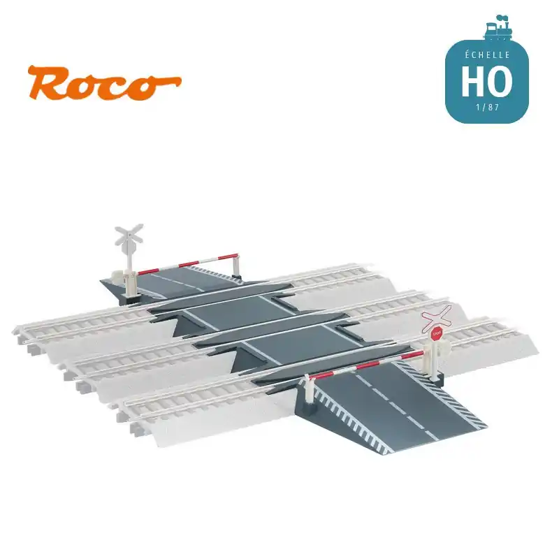 Solde Passage à niveau (kit) pour voie ROCO LINE avec ballast ROCO 40022