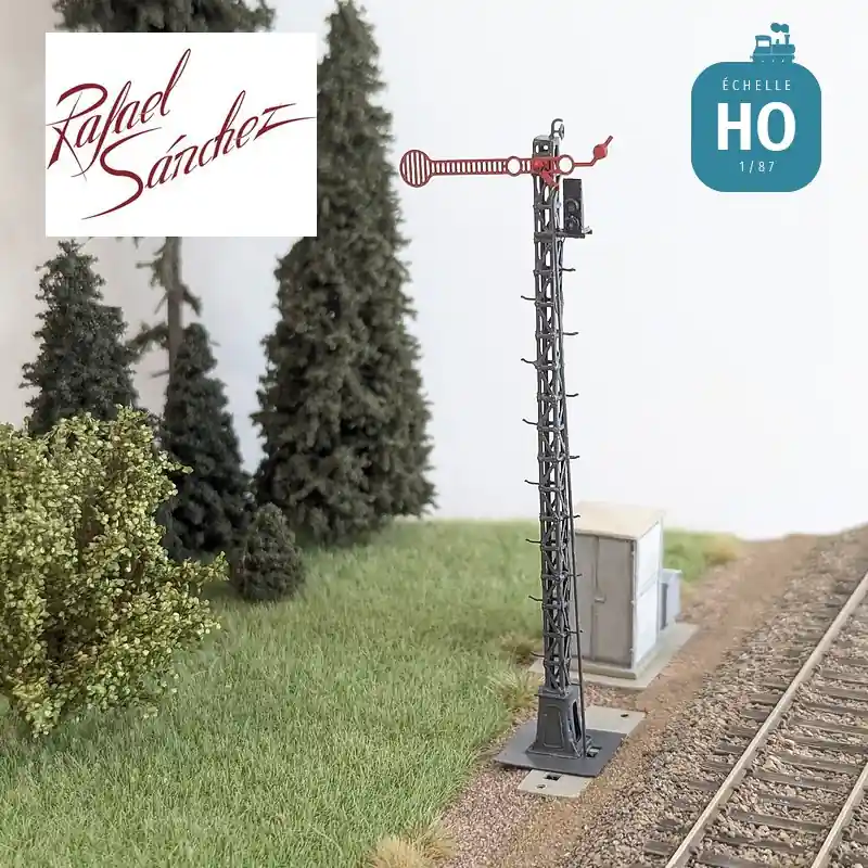Sémaphore Lartigue simple 8 mt Nord Epoque IV-V HO Rafael Sanchez FR2421 Pas Cher