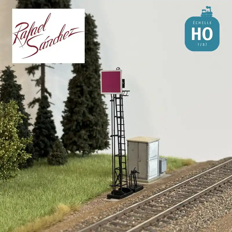 Meilleure Vente Signal mécanique Carré violet sur mât échelle PLM HO Rafael Sanchez FR5233