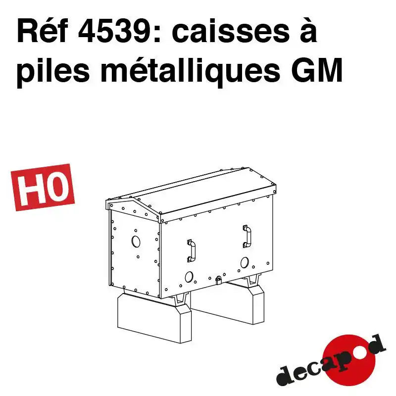 Prix Promo Caisses à piles métalliques GM HO Decapod 4539